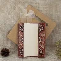 Delicate Invitation Card With Hand Bag Wooden Invitation Customized Slap-up Invitation Card 